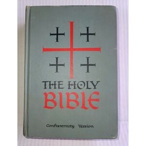 1961 Holy Bible Confraternity Version New American Catholic Edition VIDEO